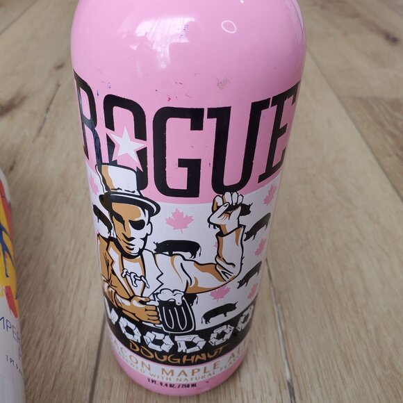 ROGUE Signature Imperial Pilsner & Voodoo Doughnut Bacon Maple Ale EMPTY Bottles - Picture 9 of 16